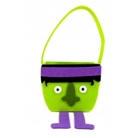 KOSZYK FILCOWY FILC SŁODYCZE CZAROWNICA HALLOWEEN