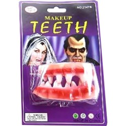 ZĘBY POTWORA ZAOSTRZONE SZCZĘKA GUMOWA HALLOWEEN ,