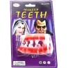 ZĘBY POTWORA ZAOSTRZONE SZCZĘKA GUMOWA HALLOWEEN ,