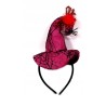kapelusz CZAROWNICY opaska HALLOWEEN RÓŻ PAJĘCZYNA