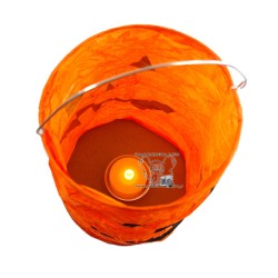 LATARNIA PAPIEROWA LAMPA ZE ŚWIECZKĄ LED HALLOWEEN