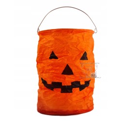 LATARNIA PAPIEROWA LAMPA ZE ŚWIECZKĄ LED HALLOWEEN