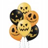 BALON BALONY HALLOWEEN CZARNY POMARAŃCZ MIEDŹ 6SZT