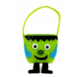 KOSZYK FILCOWY FILC SŁODYCZ FRANKENSTEIN HALLOWEEN