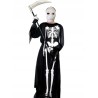 KOSTIUM SZKIELET KOŚCIOTRUP HALLOWEEN 4 ELEM BIAŁA