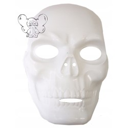 KOSTIUM SZKIELET KOŚCIOTRUP HALLOWEEN 4 ELEM BIAŁA