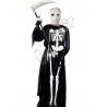 KOSTIUM SZKIELET KOŚCIOTRUP HALLOWEEN 4 ELEM BIAŁA