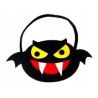 KOSZYK FILCOWY FILC SŁODYCZE HALLOWEEN NIETOPERZ