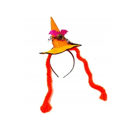 kapelusz CZAROWNICY HALLOWEEN POMARAŃCZ WARKOCZE