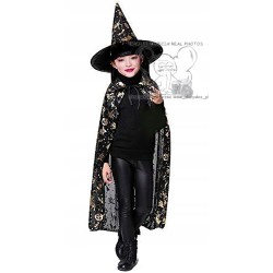 strój kostium czarownicy halloween złoty 120 andrzejki bal karnawał