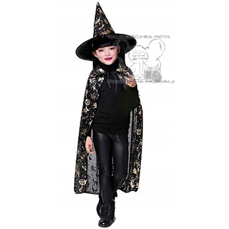 strój kostium czarownicy halloween złoty 120 andrzejki bal karnawał