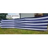 PARAWAN PLAŻOWY pasy + młotek 12m 1200X105CM navy
