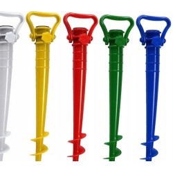 PARASOL PLAŻOWY 170CM + PARAWAN 12M MŁOTEK UCHWYT