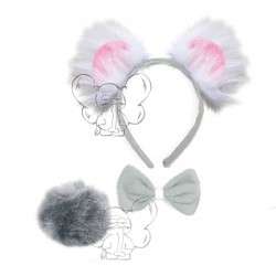 KOSTIUM MIŚ KOALA NIEDŹWIEDŹ 4el 40 cm SZARY