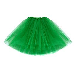 SPÓDNICZKA TIUL tiulowa DŁUGA 50 CM ciemna zieleń