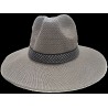 KAPELUSZ LNIANY FEDORA LETNI MĘSKI plażowy  duży popielaty