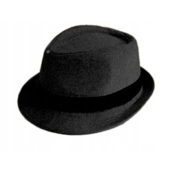 KAPELUSZ BAWEŁNA PANAMA LETNI MĘSKI plażowy czarny