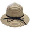 KAPELUSZ damski letni plaża kokarda toczek