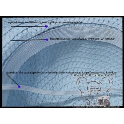 KAPELUSZ damski letni plaża kokarda toczek