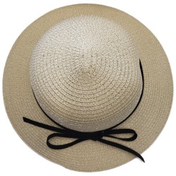 KAPELUSZ damski letni plaża kokarda toczek