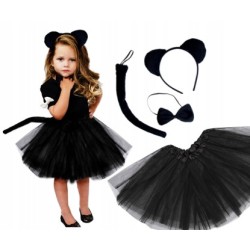 STRÓJ KOSTIUM KOT KOTA CAŁY CZARNY KOTEK 30CM B/P