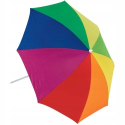 PARASOL PLAŻOWY 160CM + PARAWAN 8M + MŁOTEK + UCHWYT multikolor
