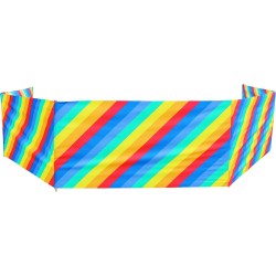 PARAWAN PLAŻOWY POLSKI 8m multikolor ukos + młotek