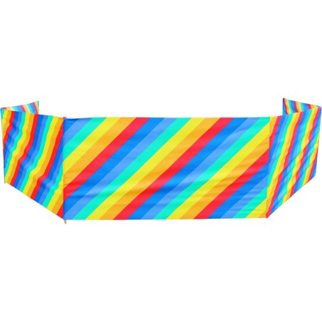 PARAWAN PLAŻOWY POLSKI 8m multikolor ukos + młotek