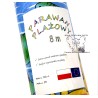 PARAWAN PLAŻOWY POLSKI 8m multikolor ukos + młotek