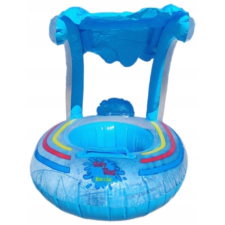 koło dmuchane dla dzieci z daszkiem przeciwsłonecznym