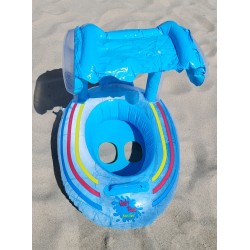 koło dmuchane dla dzieci z daszkiem przeciwsłonecznym