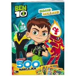 KSIĄŻKA +NAKLEJKI ZADANIE NAKLEJANIE BENTEN BEN 10