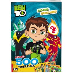 KSIĄŻKA +NAKLEJKI ZADANIE NAKLEJANIE BENTEN BEN 10