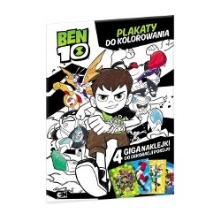 KSIĄŻKA PLAKATY DO KOLOROWANIA BEN10 BENTEN BEN 10