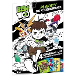KSIĄŻKA PLAKATY DO KOLOROWANIA BEN10 BENTEN BEN 10
