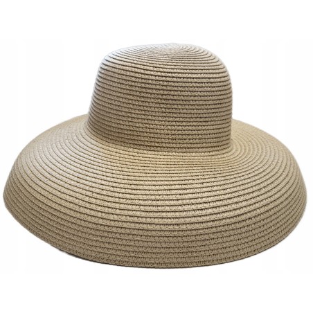 KAPELUSZ damski letni plaża toczek duży profilowany gęsty splot
