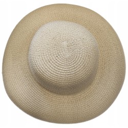KAPELUSZ damski letni plaża toczek duży profilowany gęsty splot