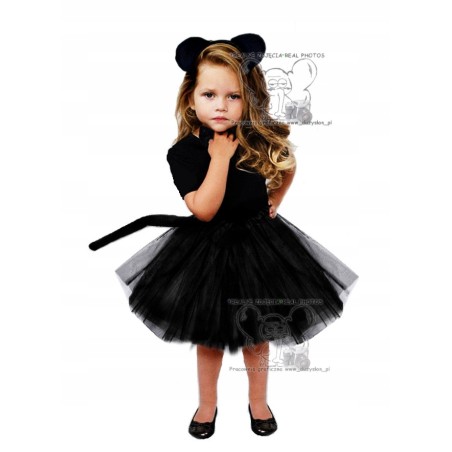 STRÓJ KOSTIUM KOT KOTA CAŁY CZARNY KOTEK 30CM B/P