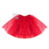 SPÓDNICZKA TIUL tiulowa Z PODSZEWKĄ 40 cm CZERWONA