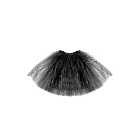 SPÓDNICZKA TIUL tiulowa Z PODSZEWKĄ 40 cm CZARNA 4 warstwy