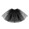 SPÓDNICZKA TIUL tiulowa Z PODSZEWKĄ 40 cm CZARNA 4 warstwy