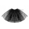 SPÓDNICZKA TIUL tiulowa Z PODSZEWKĄ 40 cm CZARNA 4 warstwy