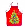 FARTUSZEK FARTUCH ŚWIĄTECZNY PLAMOODPORNY CHOINKA