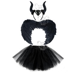 KOSTIUM MALEFICENT DIABOLINA CZAROWNICA 30CM/O/S45