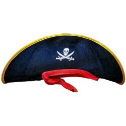 zestaw kapitana pirata 4 elementy kapelusz luneta szabla flaga