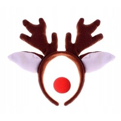 ROGI RENIFERA Z USZAMI + NOS RUDOLF RENIFER kk