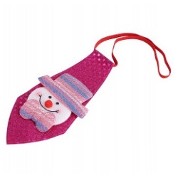 KRAWAT ŚWIĄTECZNY DZIECIĘCY ŚWIĘTA BAŁWAN