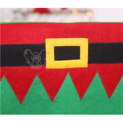 POKROWIEC NA KRZESŁO mikołaj ZIELONY FILC 47X45