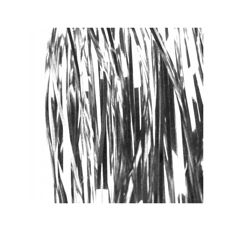 lameta ANIELSKI WŁOS 100cm CHOINKA GRUBA SREBRNA