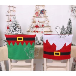 POKROWIEC NA KRZESŁO mikołaj ZIELONY FILC 47X45